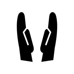 pray icon or logo isolated sign symbol vector illustration - high quality black style vector icons
