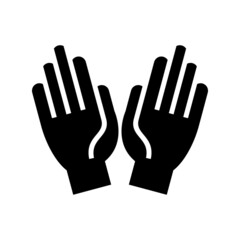 Fototapeta premium pray icon or logo isolated sign symbol vector illustration - high quality black style vector icons