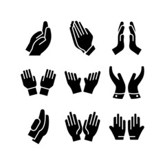 pray icon or logo isolated sign symbol vector illustration - high quality black style vector icons

