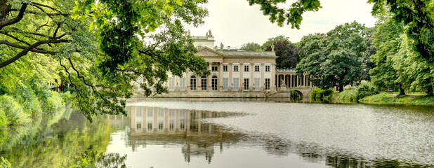 Fototapeta na wymiar Warsaw, Lazienki Park, HDR Image