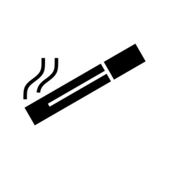 smoking area icon or logo isolated sign symbol vector illustration - high quality black style vector icons
