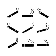 smoking area icon or logo isolated sign symbol vector illustration - high quality black style vector icons
