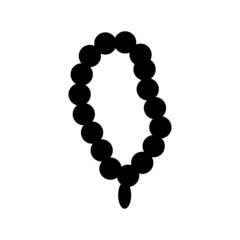 tasbih icon or logo isolated sign symbol vector illustration - high quality black style vector icons
