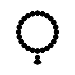 Obraz premium tasbih icon or logo isolated sign symbol vector illustration - high quality black style vector icons 