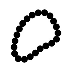 Obraz premium tasbih icon or logo isolated sign symbol vector illustration - high quality black style vector icons 
