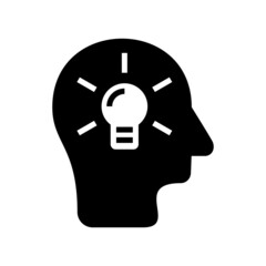 thinker icon or logo isolated sign symbol vector illustration - high quality black style vector icons
