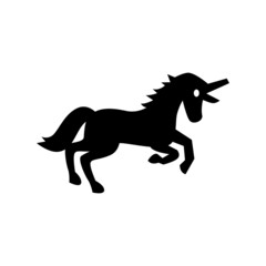Fototapeta na wymiar unicorn icon or logo isolated sign symbol vector illustration - high quality black style vector icons 