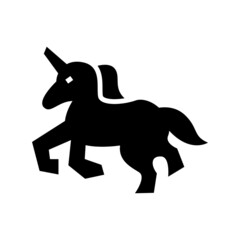 unicorn icon or logo isolated sign symbol vector illustration - high quality black style vector icons
