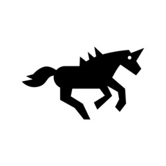 Fototapeta premium unicorn icon or logo isolated sign symbol vector illustration - high quality black style vector icons 