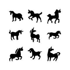 unicorn icon or logo isolated sign symbol vector illustration - high quality black style vector icons
