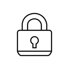 Lock icon vector set . Close illustration sign collection.