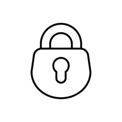 Lock icon vector set . Close illustration sign collection.