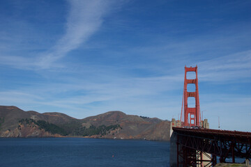 Naklejka premium golden gate bridge