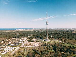 Tv radio tower of Tallinn city