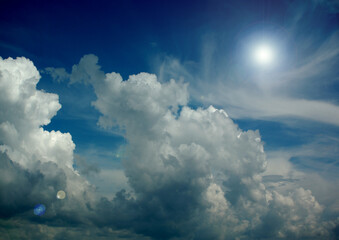 Fototapeta premium Cloudy sky background