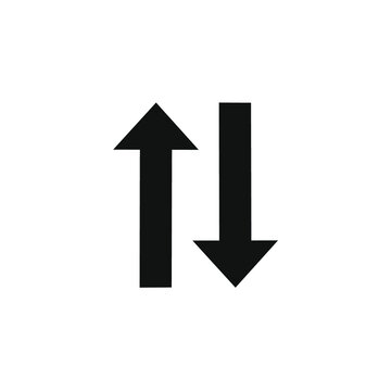 picture of two arrows facing up and down