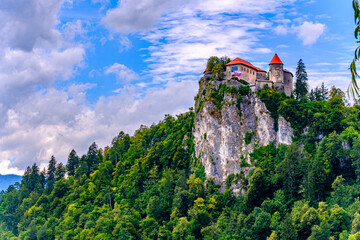Bled Castle in city of Bled, Slovenia, Europe