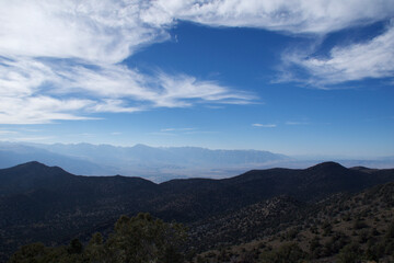 mountains and clouds