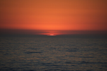 sunset over the sea