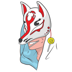 Fox Mask Vector