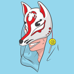 Fox Mask Vector