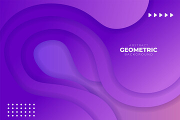 Abstract Geometric Dynamic Shape Gradient Overlapped Bright Soft Purple Background Banner Concept