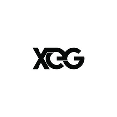 xeg initial letter monogram logo design