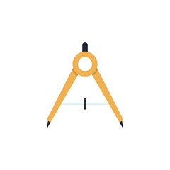 Divider flat icon on white background. Vector illustration