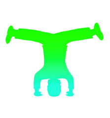 headspin green silhouette