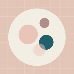 Round doodle social story highlight design resource vector