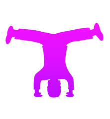 headspin purple silhouette