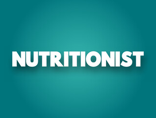 Nutritionist text quote, health concept background