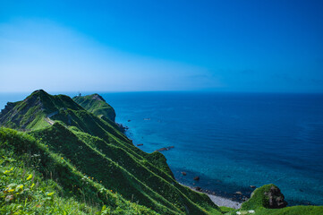 夏の神威岬