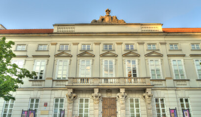Fototapeta na wymiar Warsaw, Landmarks on Nowy Swiat street, HDR Image