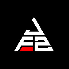 JFZ triangle letter logo design with triangle shape. JFZ triangle logo design monogram. JFZ triangle vector logo template with red color. JFZ triangular logo Simple, Elegant, and Luxurious Logo. JFZ 