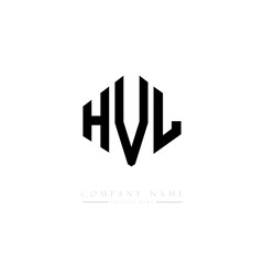 HVL letter logo design with polygon shape. HVL polygon logo monogram. HVL cube logo design. HVL hexagon vector logo template white and black colors. HVL monogram, HVL business and real estate logo. 