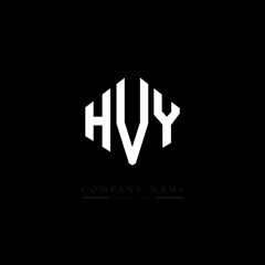 HVY letter logo design with polygon shape. HVY polygon logo monogram. HVY cube logo design. HVY hexagon vector logo template white and black colors. HVY monogram, HVY business and real estate logo. 