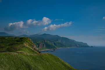 夏の神威岬からの風景