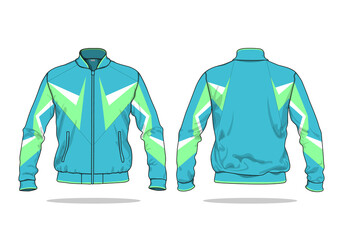 retro vintage windbreaker jacket template © Ronillo