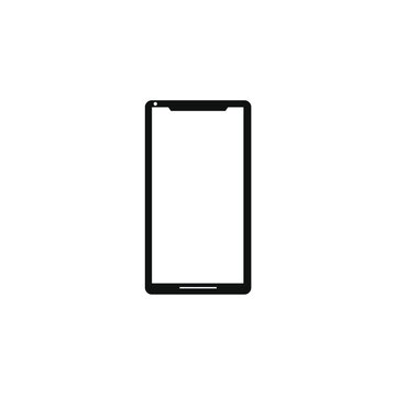 smartphone vector image seen from the front