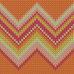 Obraz premium Macro zig zal lines knit texture geometric vector