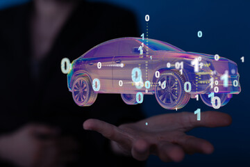 autonomous driving with a electric car.