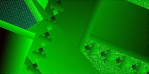 Fototapeta na wymiar Abstract green background with square shapes