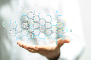 Technology background. Big data concept