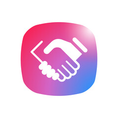 Hand Shake - Sticker