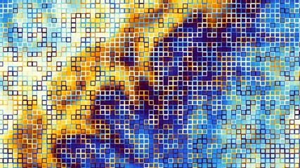 Digital fractal pattern. Abstract background.