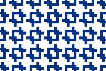 Simple geometric pattern in the colors of the national flag of Finland