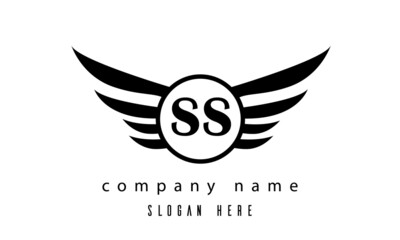 SS wings latter logo