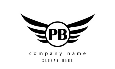 PB wings latter logo