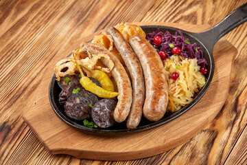breakfast with sausage and potato